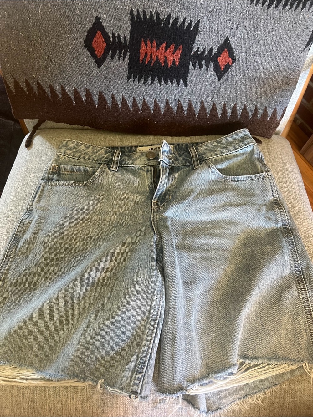 Hollister Light Blue Denim Jean Shorts